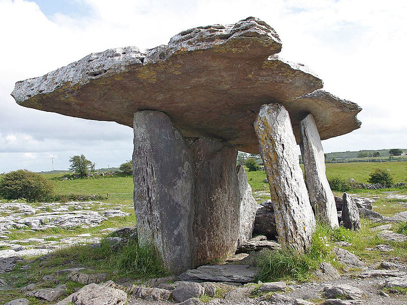 Ireland's megalithic monument -- Paulnabrone-dolmen