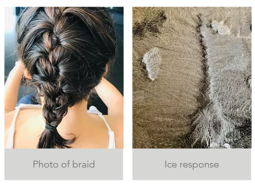 Photo of braid and ice response
